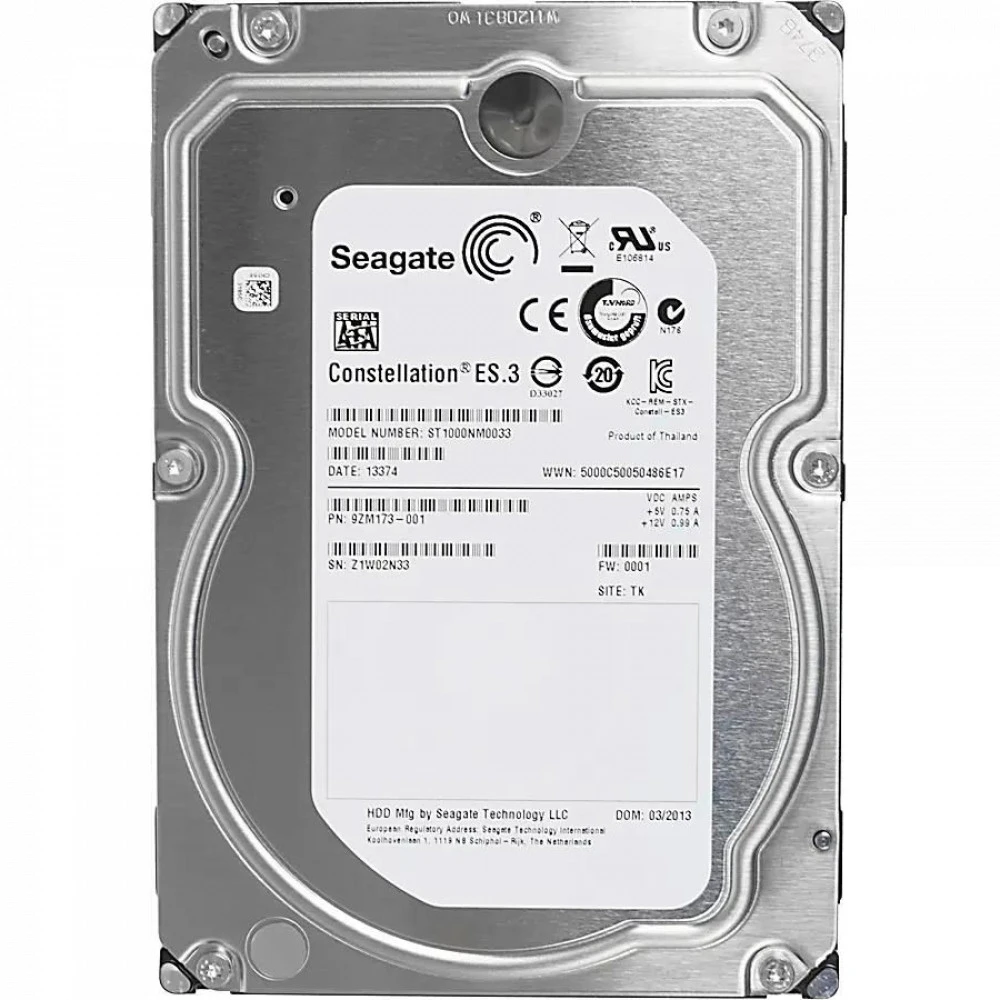 Жесткий диск Seagate Constellation ES.3 ST1000NM0033 HDD (классические), 1 ТБ, 3.5 дюйма, SATA