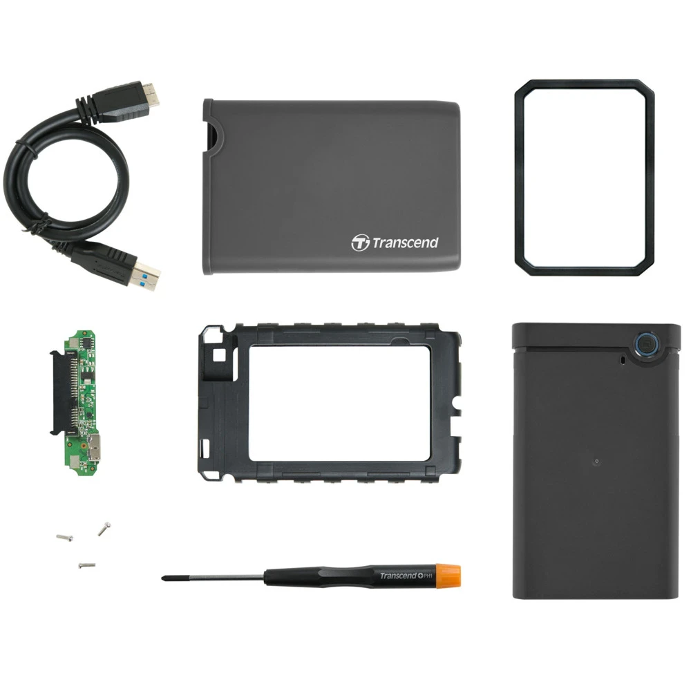 Аксессуар для жестких дисков Transcend Комплект с корпусом для установки SSD/HDD 2.5” TS0GSJ25CK3