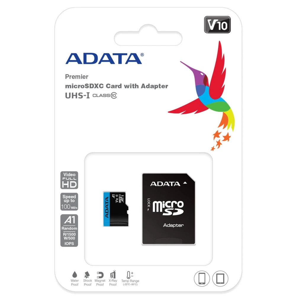 Флеш (Flash) карты ADATA Premier AUSDX64GUICL AUSDX64GUICL10A1-RA1 64 ГБ