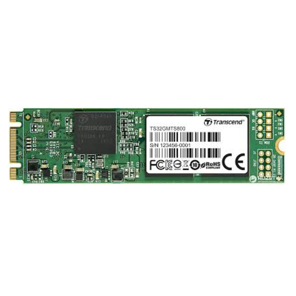Жесткий диск Transcend Твердотельный диск 32GB MTS800S, M.2, SATA III TS32GMTS800S SSD (твердотельные), 32 ГБ, M.2, SATA