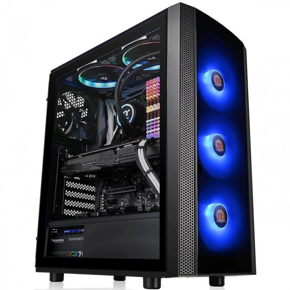 Корпус Thermaltake Versa J25 Tempered Glass RGB Edition CA-1L8-00M1WN-01 Mid-Tower