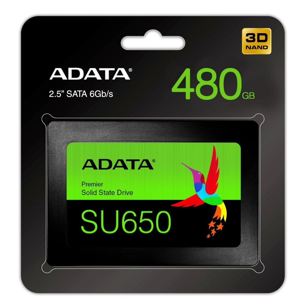 Жесткий диск ADATA SU650 ASU650SS-480GT-R SSD (твердотельные), 480 ГБ, 2.5 дюйма, SATA