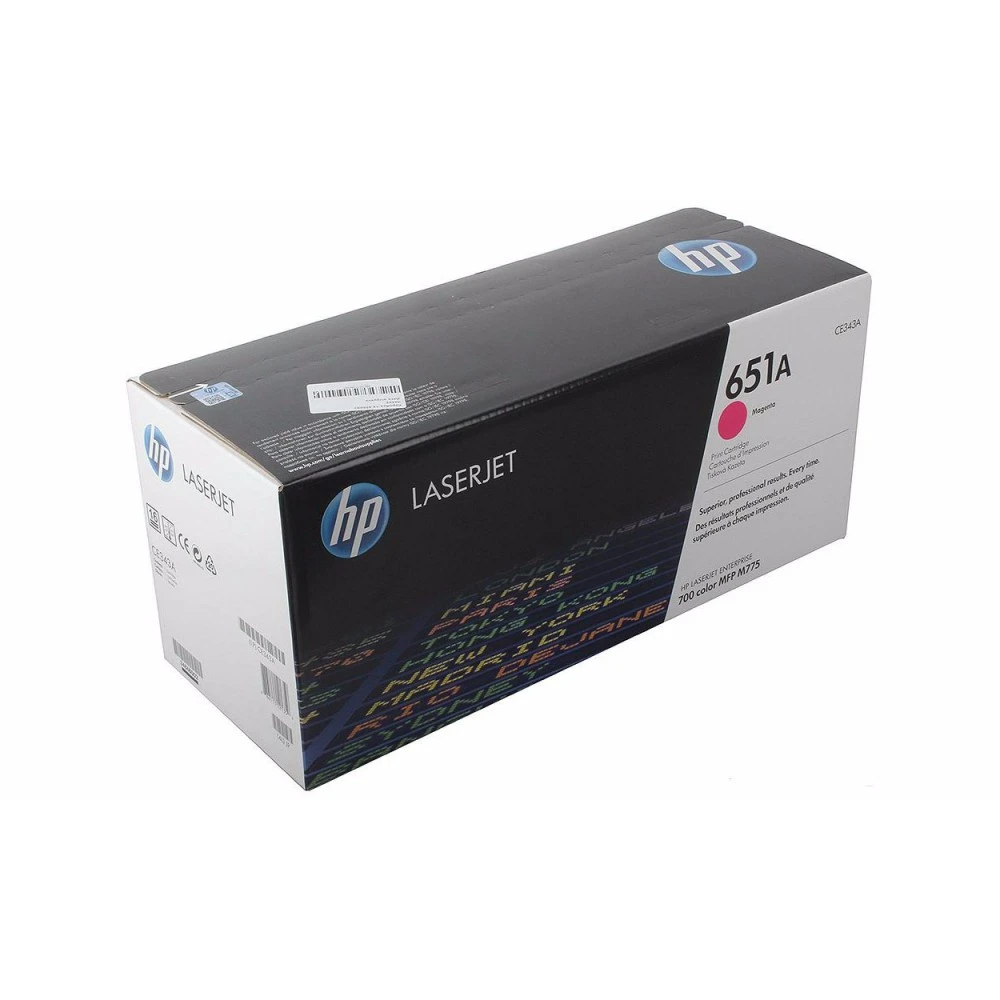 Лазерный картридж HP 651A Пурпурный CE343A