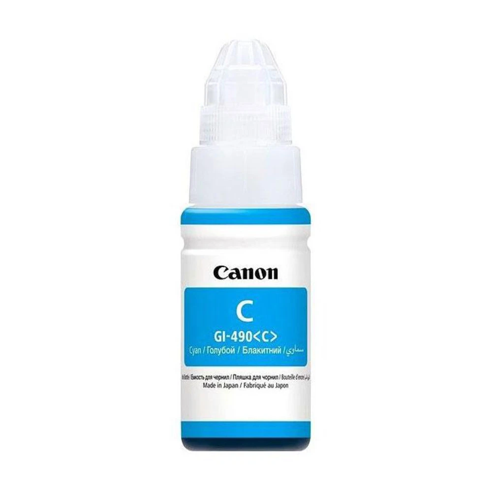 Струйный картридж Canon INK GI-490 С голубой 0664C001