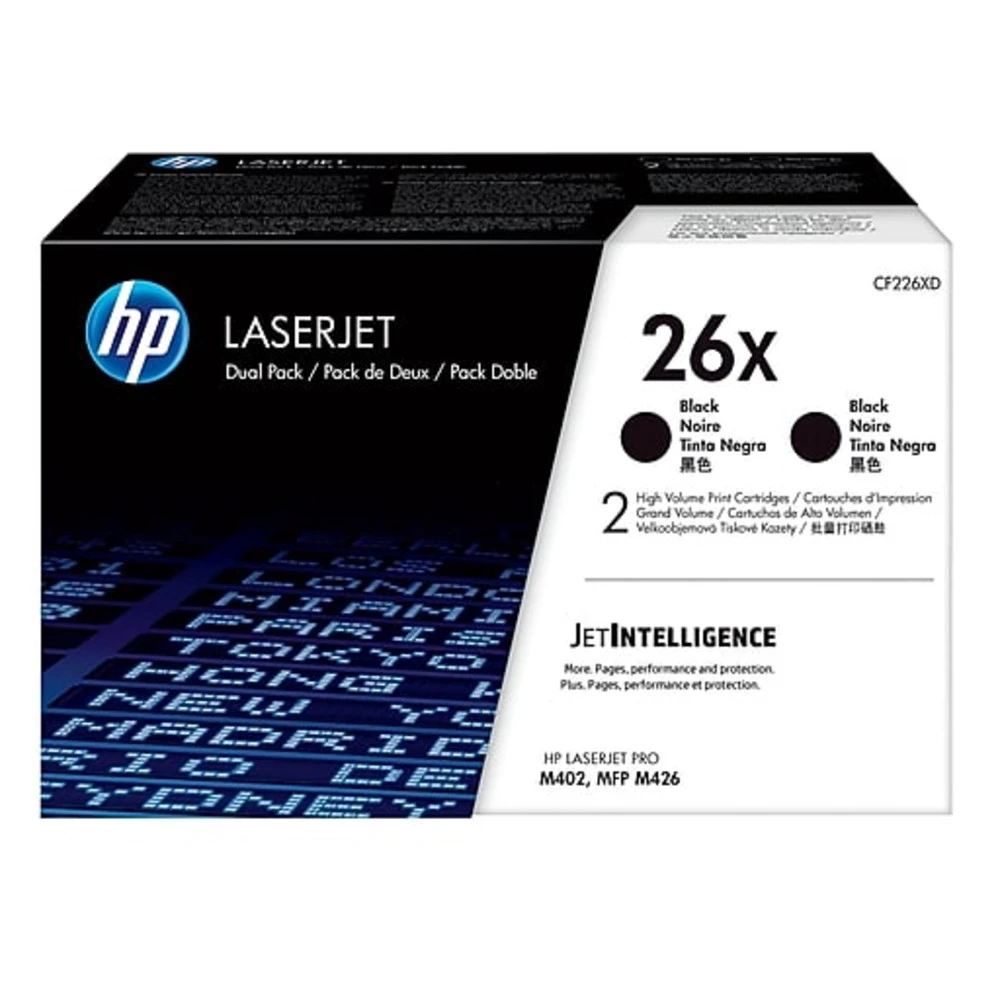 Тонер HP 26X Black 2-pack CF226XD