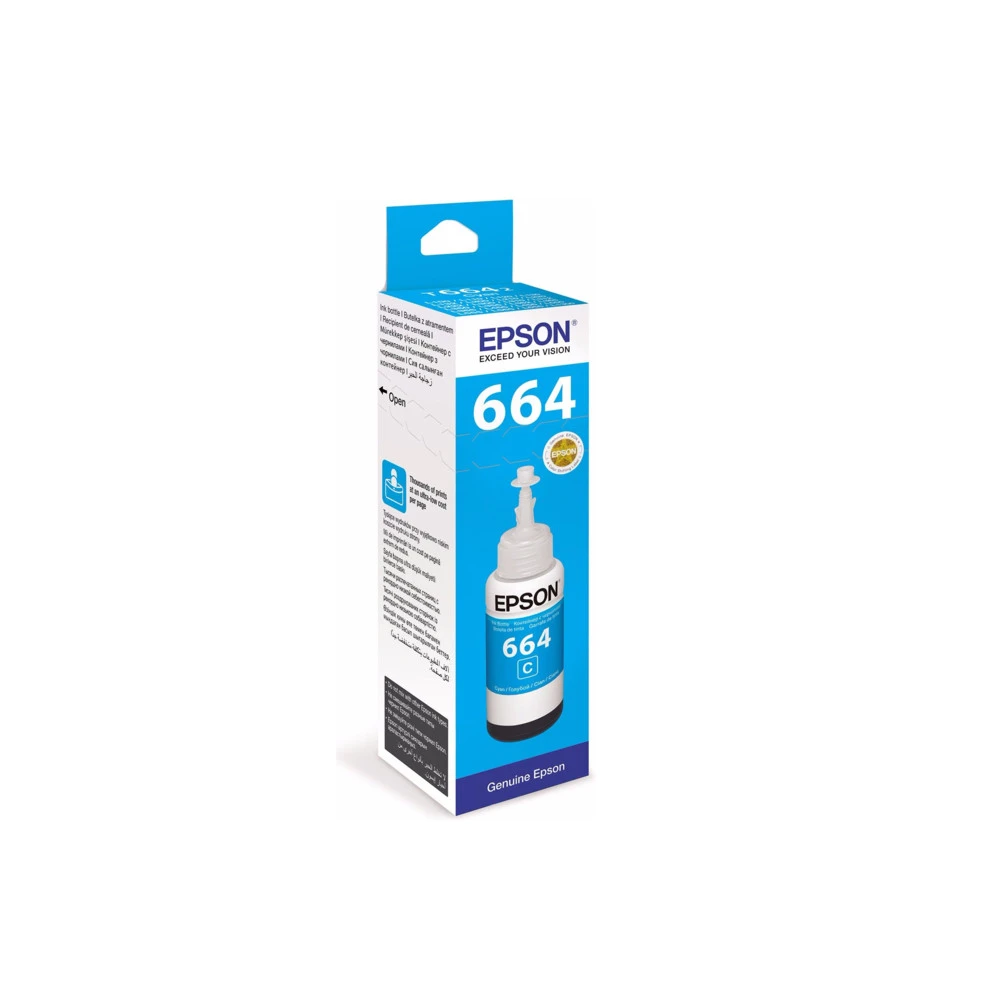 Струйный картридж Epson T664 Голубой C13T66424A
