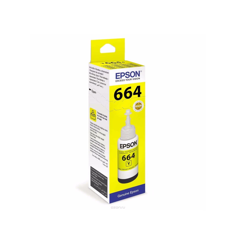 Струйный картридж Epson T664 Желтый C13T66444A