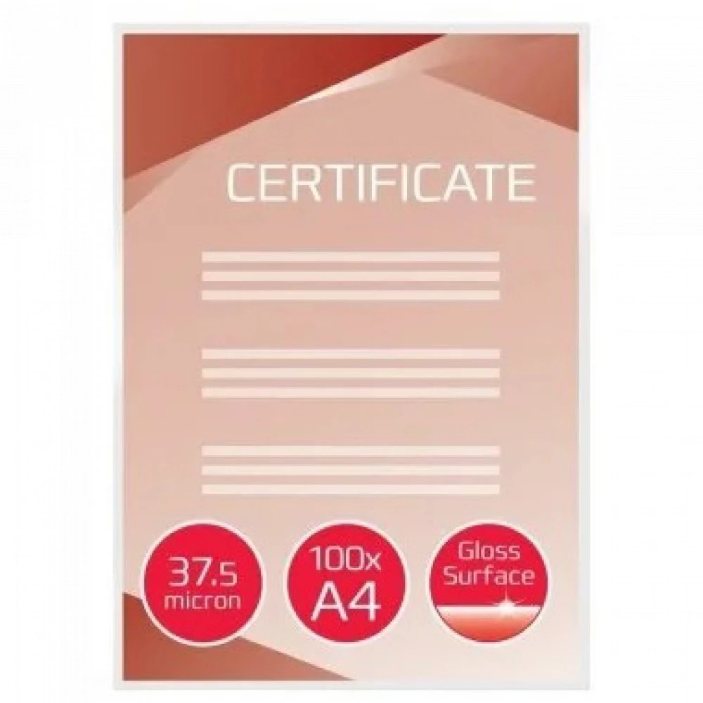 GBC l ПЛЕНКА А4 (216*303мм) 37,5 мкм Gloss (200 шт) 3745103