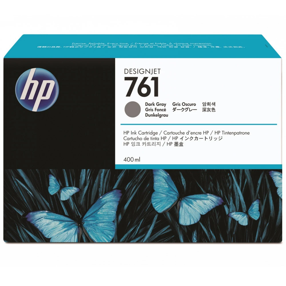 Струйный картридж HP №761, Струйный картридж DesignJet, 400 мл, Темно-серый CM996A
