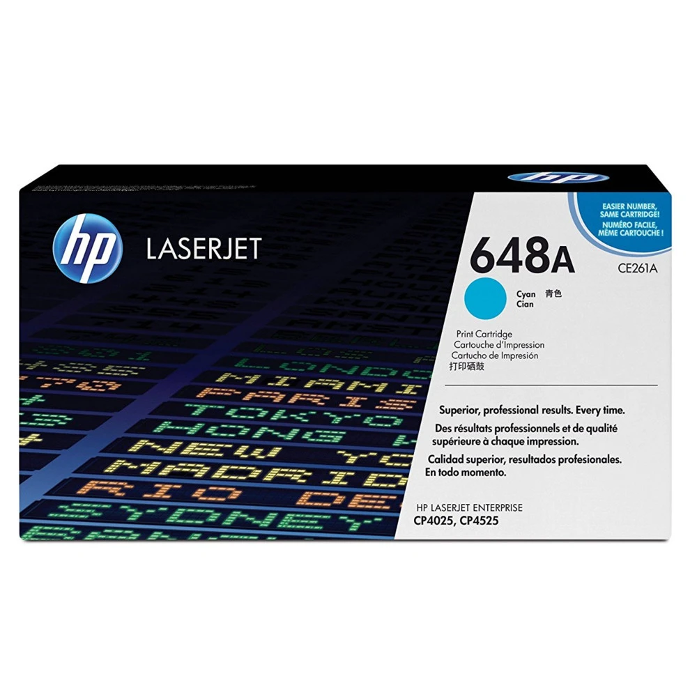 Лазерный картридж HP 648A Голубой CE261A