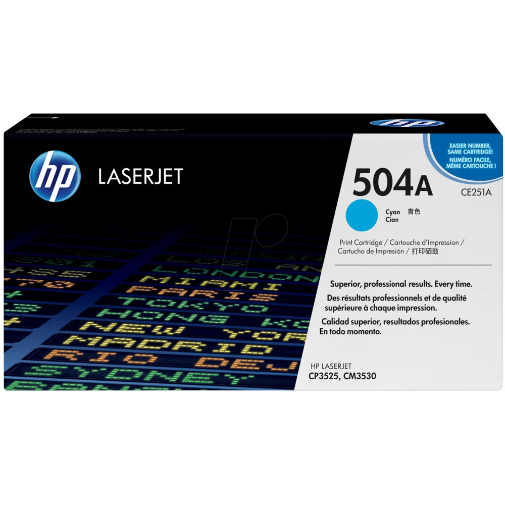 Лазерный картридж HP 504A Голубой CE251A