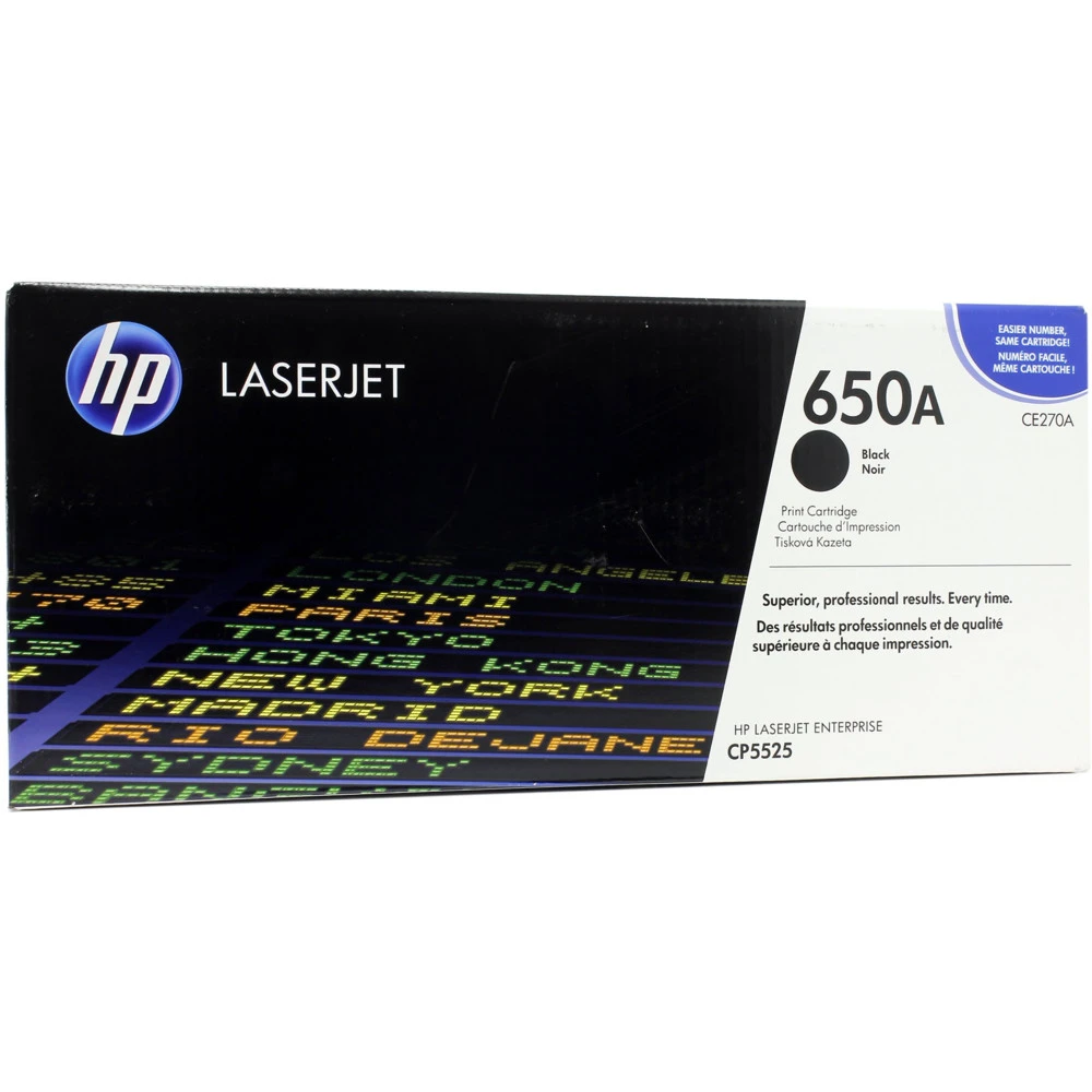Лазерный картридж HP 650A Черный CE270A