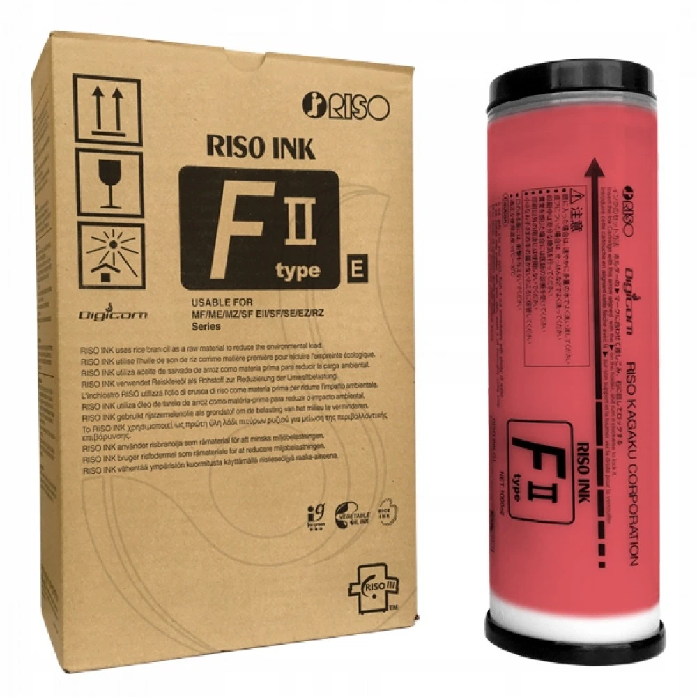 Лазерный картридж Riso Краска FII (RZ/EZ) ярко красная S-8115E S-4263E