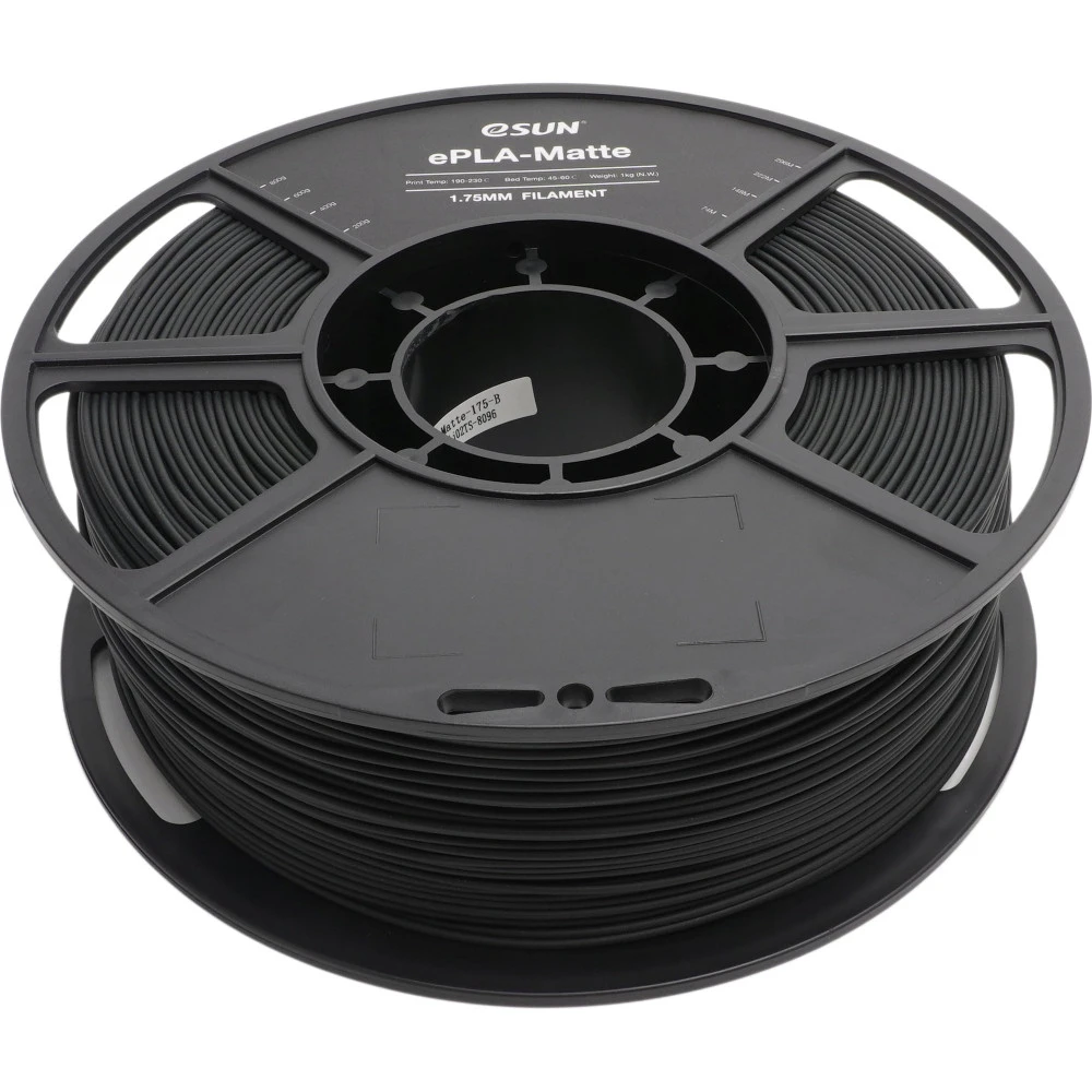 Расходный материалы для 3D-печати ESUN ePLA-Matte deep black 1.75 1kg roll ePLA-Matte175DB1