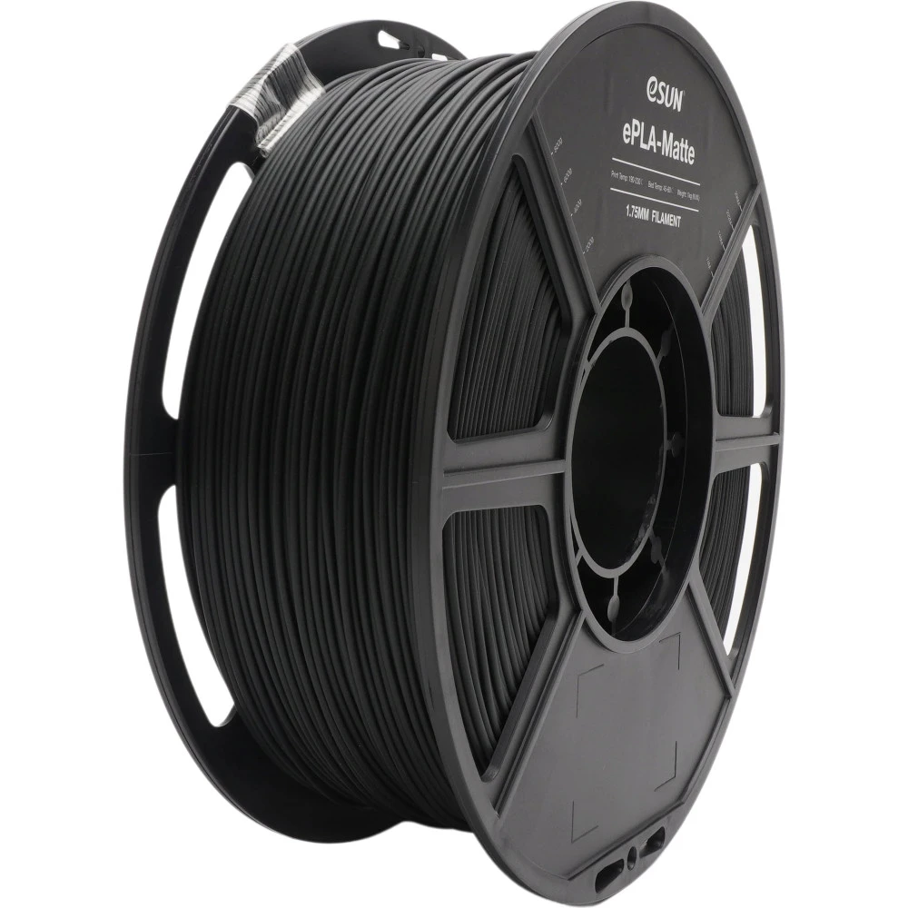 Расходный материалы для 3D-печати ESUN ePLA-Matte deep black 1.75 1kg roll ePLA-Matte175DB1