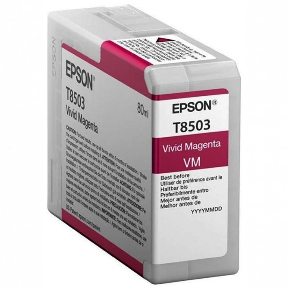 Струйный картридж Epson C13T85030N VividMagenta T850300 UltraChrome HD 80ml