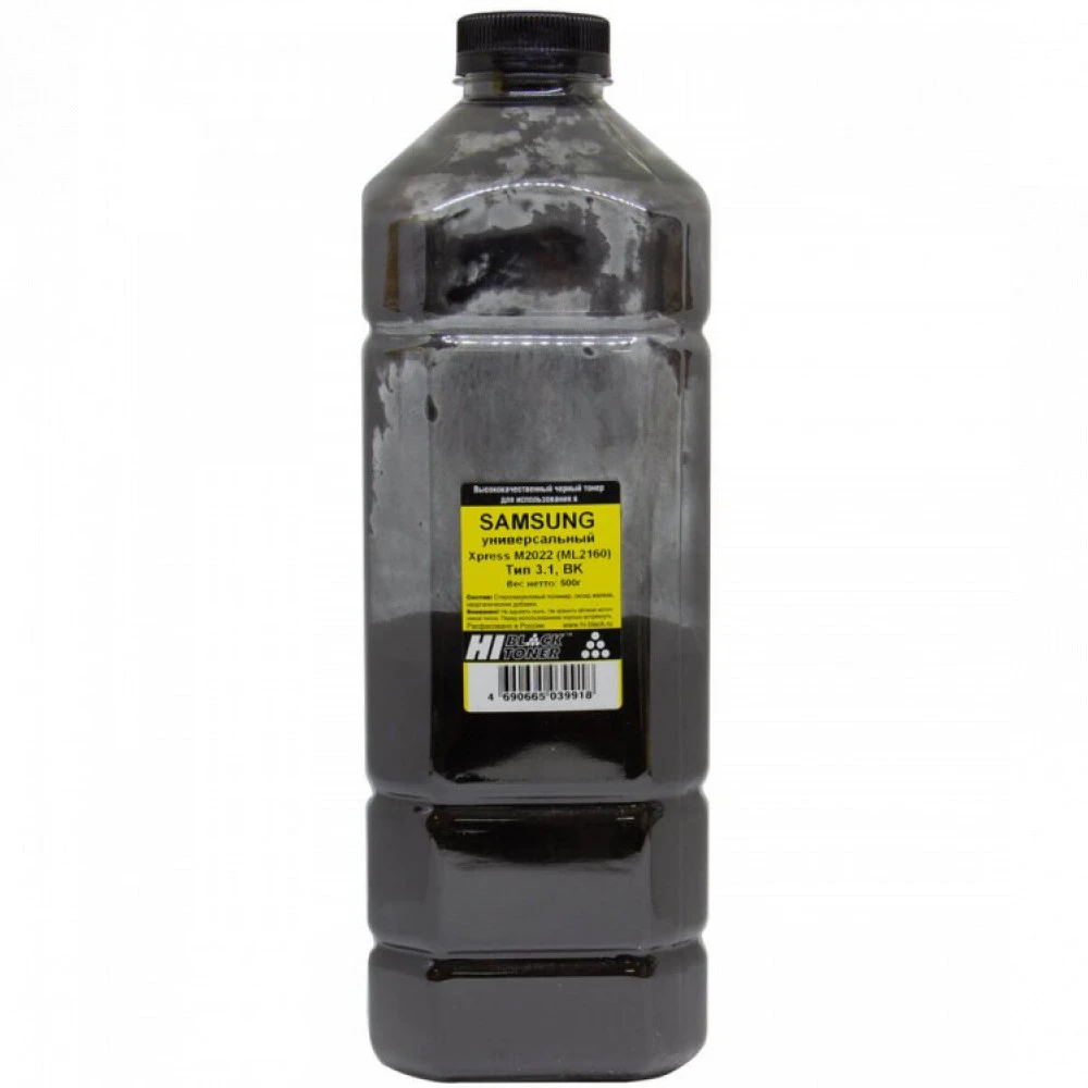 Hi-Black Универсальный тонер Black, 500 г, канистра 4010715509372