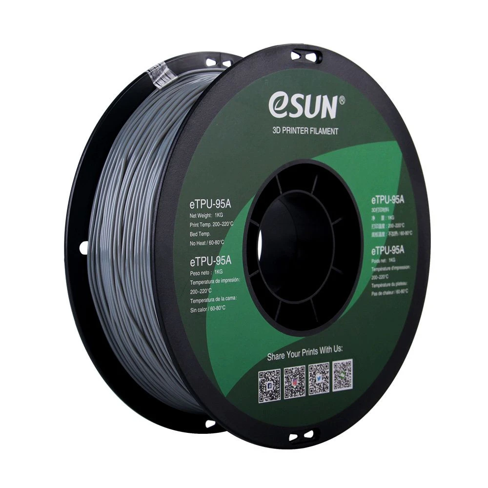 Расходный материалы для 3D-печати ESUN eTPU-95A Grey/1kg/roll eTPU-95A175H1