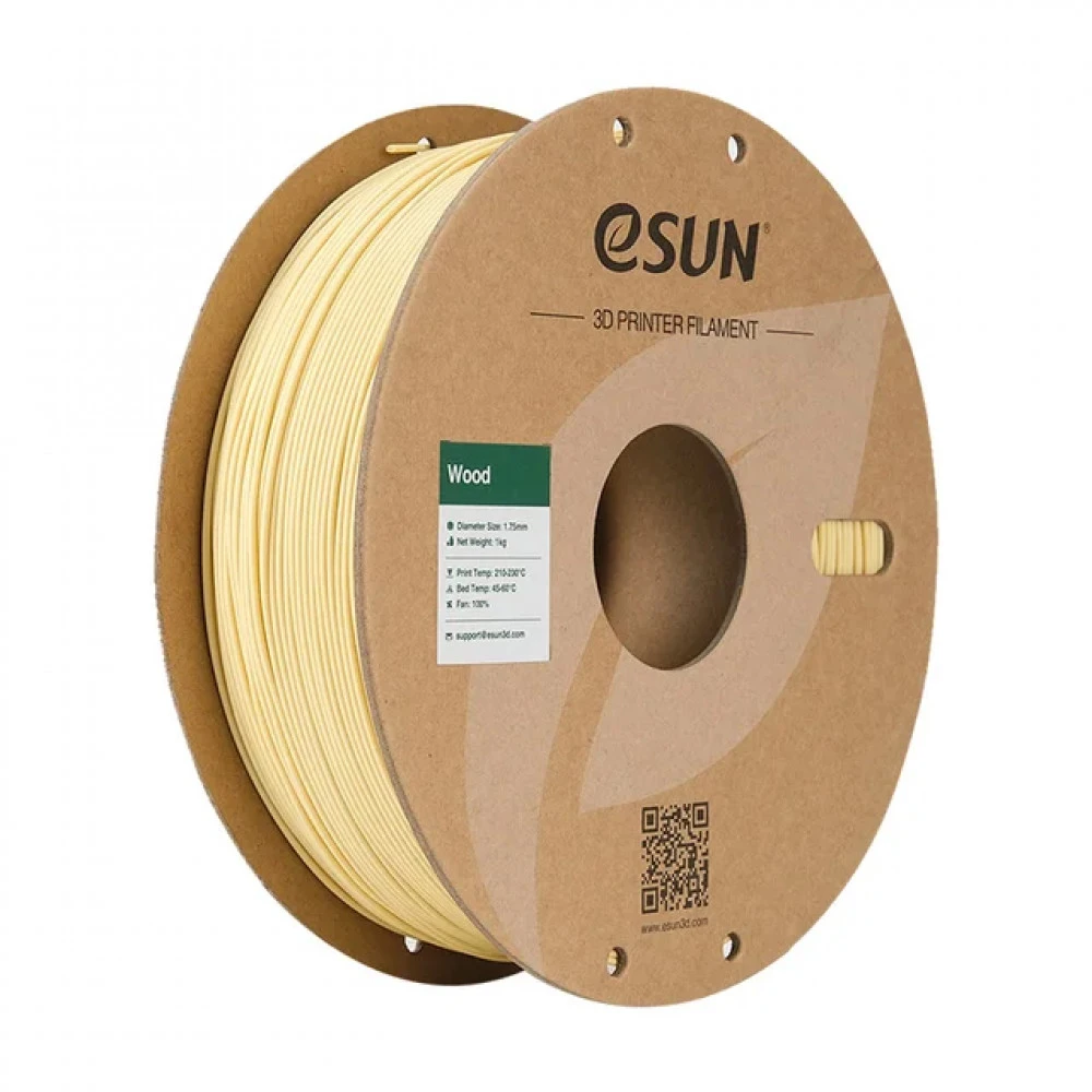 Расходный материалы для 3D-печати ESUN Wood Natural/1.75mm/1.0kg/roll WOO-P175N1