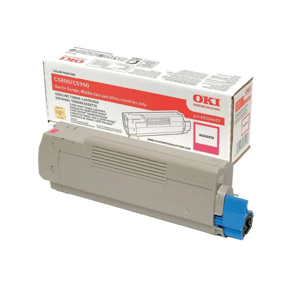 Тонер OKI C5800/5900/5550 MFP 5K, Magenta 43324442/43324422