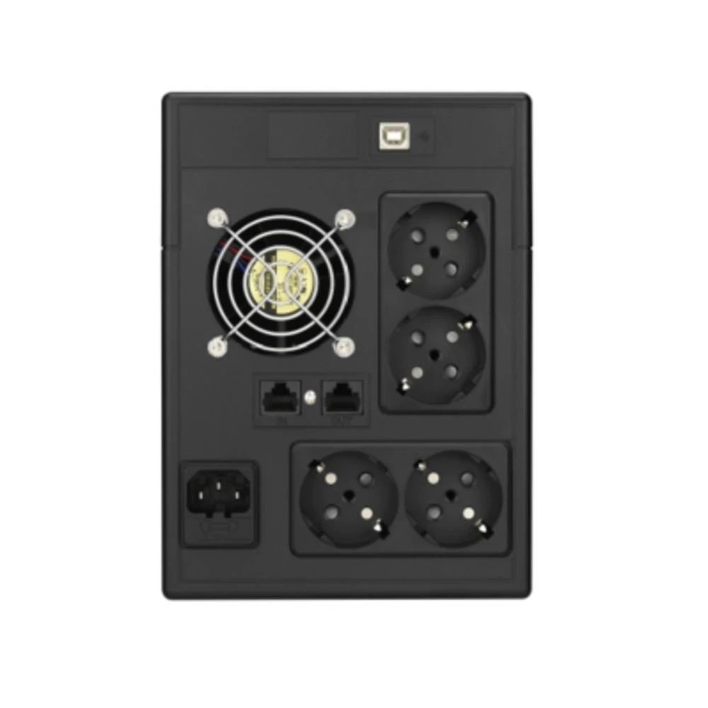 Источник бесперебойного питания VOLTA Active 1500 LCD Black Линейно-интерактивные, Напольный (Tower), 1500 ВА, 900 Вт