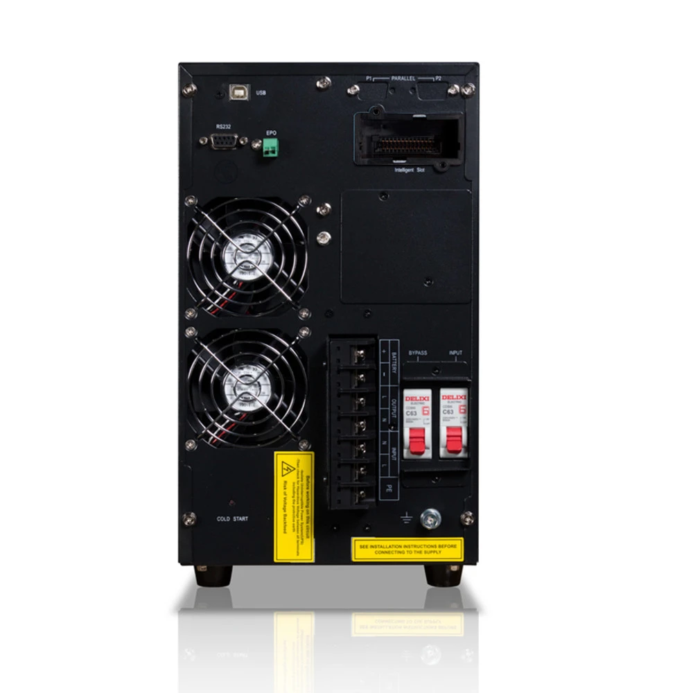 Источник бесперебойного питания SVC PTX-6KL-LCD Двойное преобразование (On-Line), Напольный (Tower), 6000 ВА, 6000 Вт
