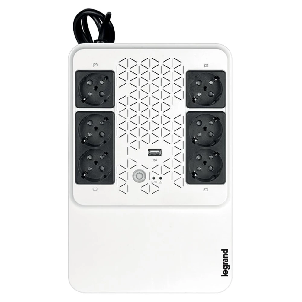 Источник бесперебойного питания Legrand Keor Multiplug 600 310081 Линейно-интерактивные, Напольный (Tower), 600 ВА, 360 Вт