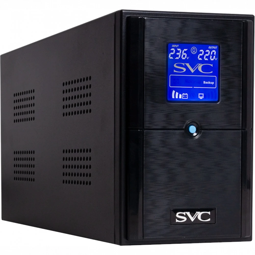Источник бесперебойного питания SVC V-1500-L-LCD Линейно-интерактивные, Напольный (Tower), 1500 ВА, 900 Вт