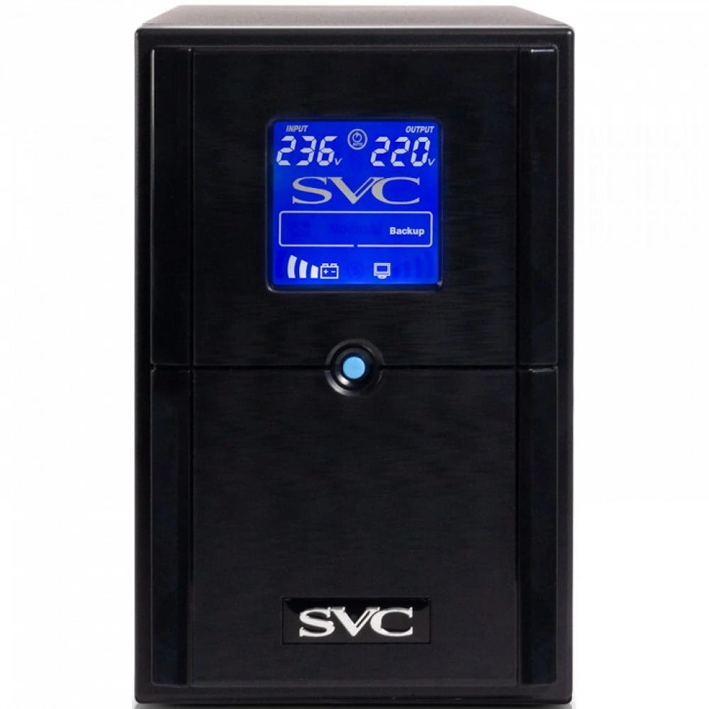 Источник бесперебойного питания SVC V-1500-L-LCD Линейно-интерактивные, Напольный (Tower), 1500 ВА, 900 Вт