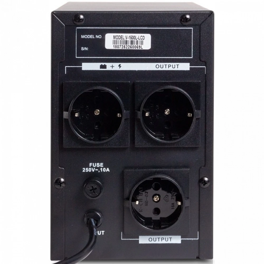Источник бесперебойного питания SVC V-1500-L-LCD Линейно-интерактивные, Напольный (Tower), 1500 ВА, 900 Вт