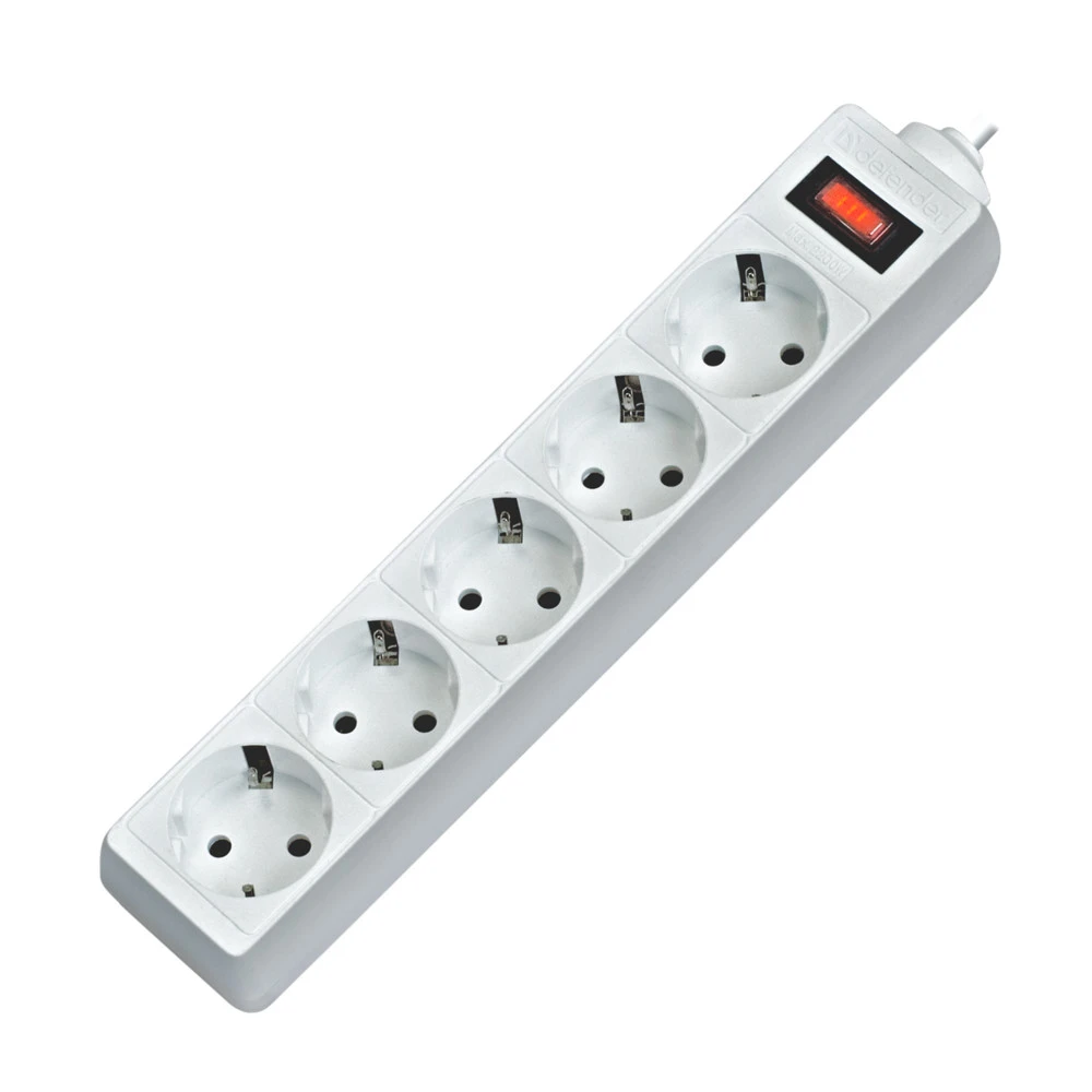 Сетевой фильтр Defender ES - 1,8 М, 5 розеток ES 1.8 White