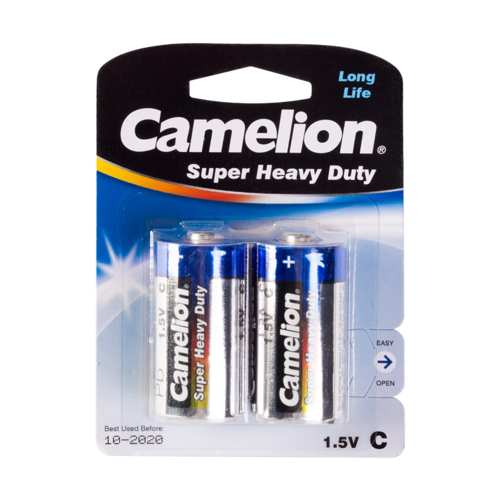 Батарейка CAMELION Super Heavy Duty R14P-BP2B - 2штуки (Блистер)