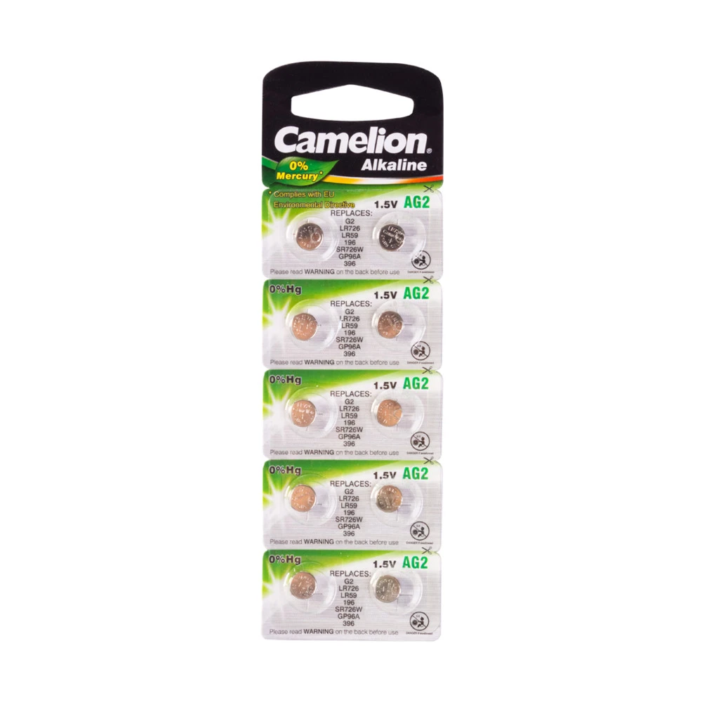 Батарейка CAMELION Alkaline AG2-BP10 -10штук (Блистер)