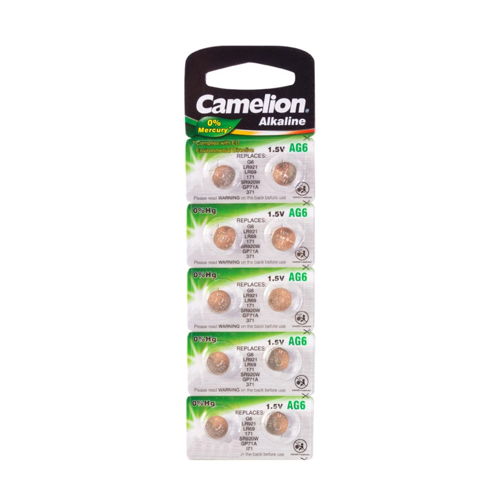 Батарейка CAMELION Alkaline AG6-BP10 - 10штук (Блистер)