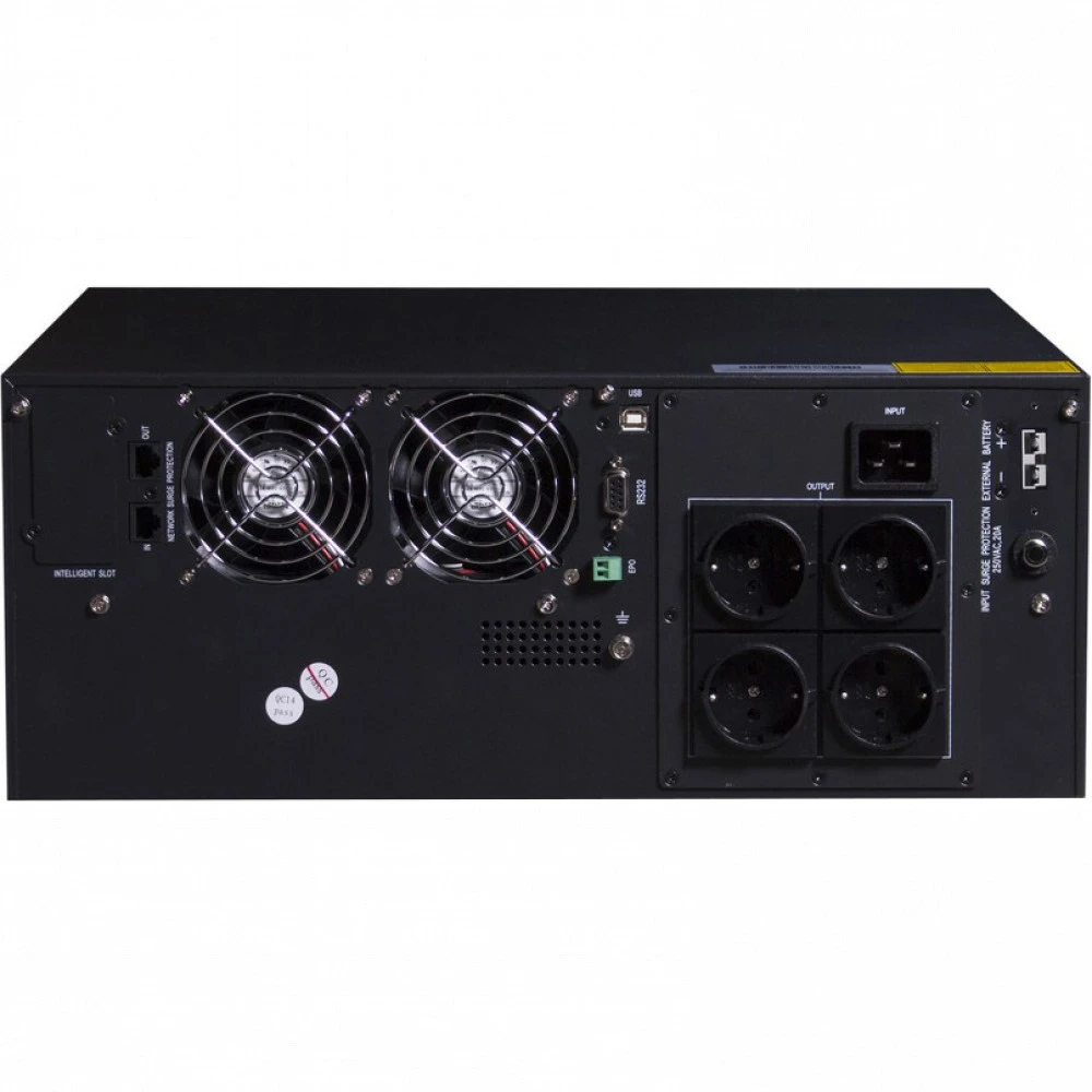 Источник бесперебойного питания SVC RT-3KL-LCD Двойное преобразование (On-Line), Стоечный (Rack), 3000 ВА, 2700 Вт