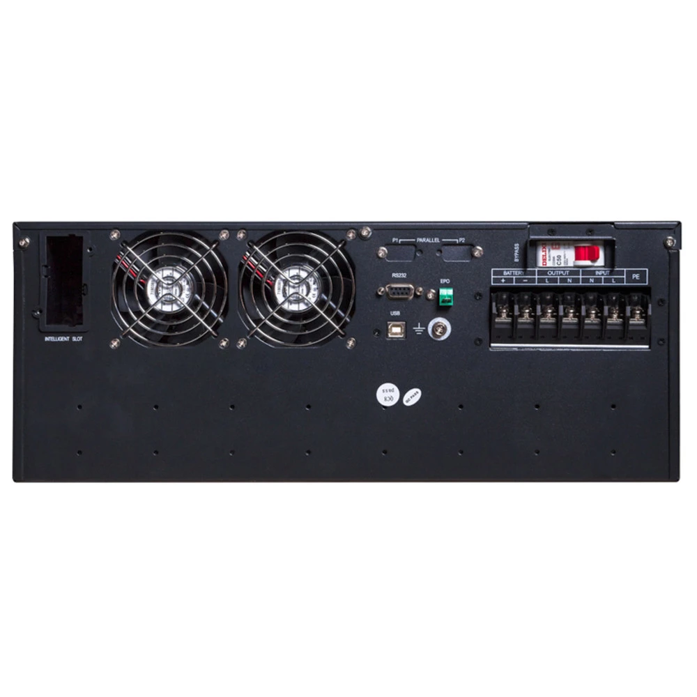 Источник бесперебойного питания SVC RT-6KL-LCD Двойное преобразование (On-Line), Стоечный (Rack), 6000 ВА, 6000 Вт