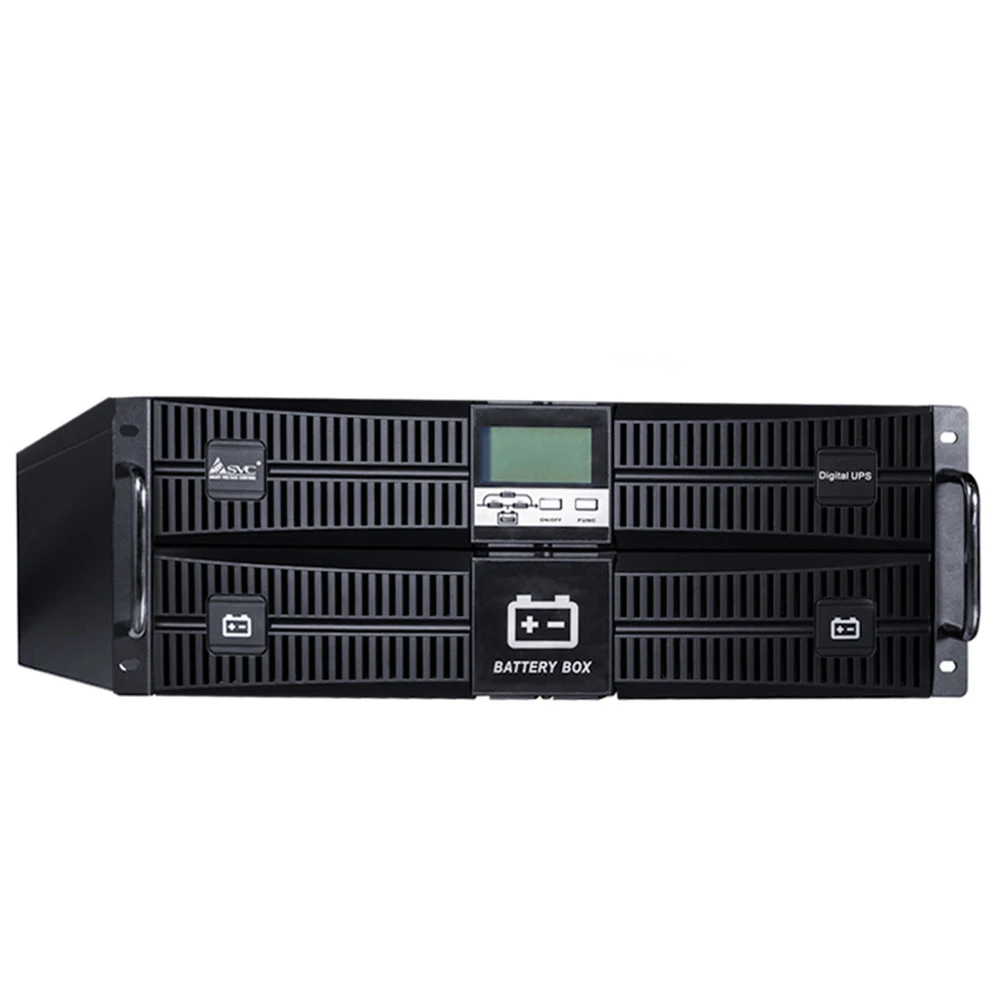 Источник бесперебойного питания SVC RT-10KL-LCD Двойное преобразование (On-Line), Стоечный (Rack), 10000 ВА, 10000 Вт