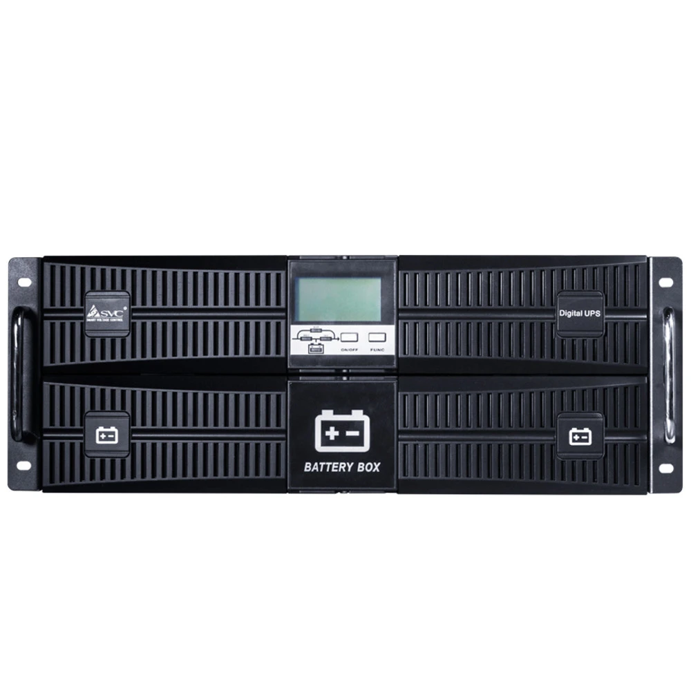Источник бесперебойного питания SVC RT-10KL-LCD Двойное преобразование (On-Line), Стоечный (Rack), 10000 ВА, 10000 Вт