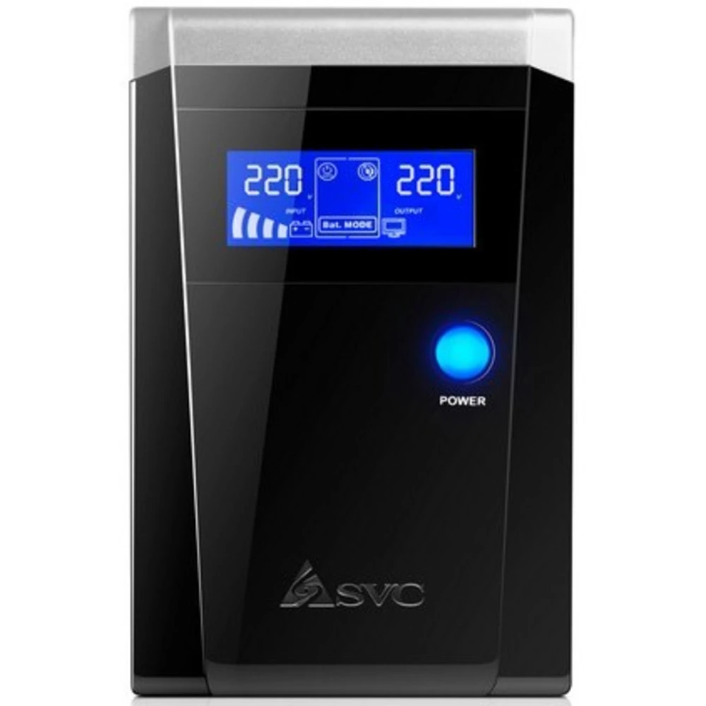 Источник бесперебойного питания SVC V-650-F-LCD Линейно-интерактивные, Напольный (Tower), 650 ВА, 400 Вт