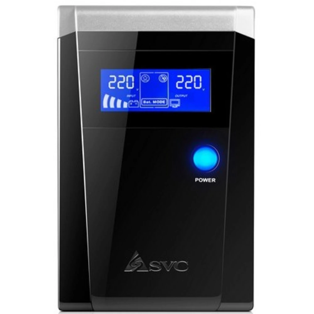Источник бесперебойного питания SVC V-1200-F-LCD Линейно-интерактивные, Напольный (Tower), 1200 ВА, 720 Вт