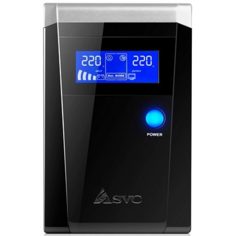Источник бесперебойного питания SVC V-1500-F-LCD Линейно-интерактивные, Напольный (Tower), 1500 ВА, 900 Вт