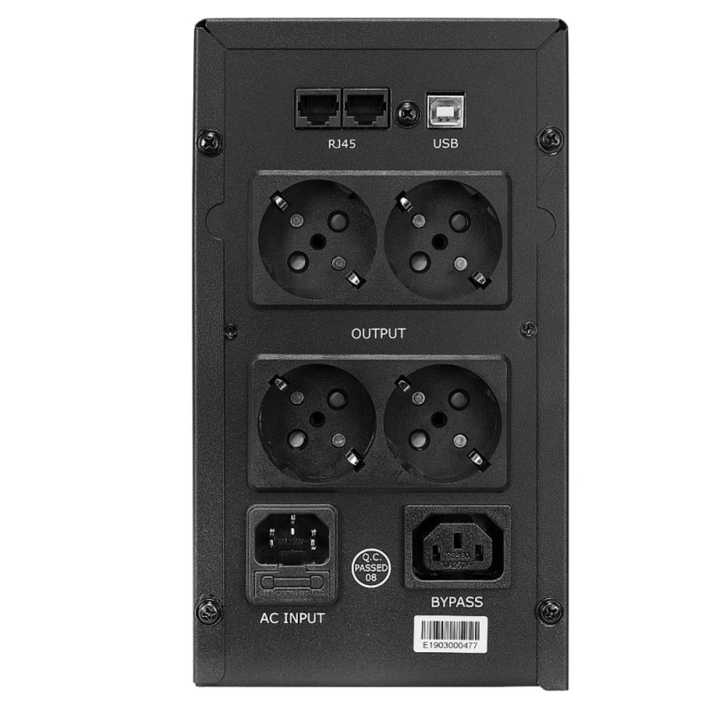 Источник бесперебойного питания CROWN CMU-SP800EURO LCD USB Линейно-интерактивные, Напольный (Tower), 800 ВА, 480 Вт