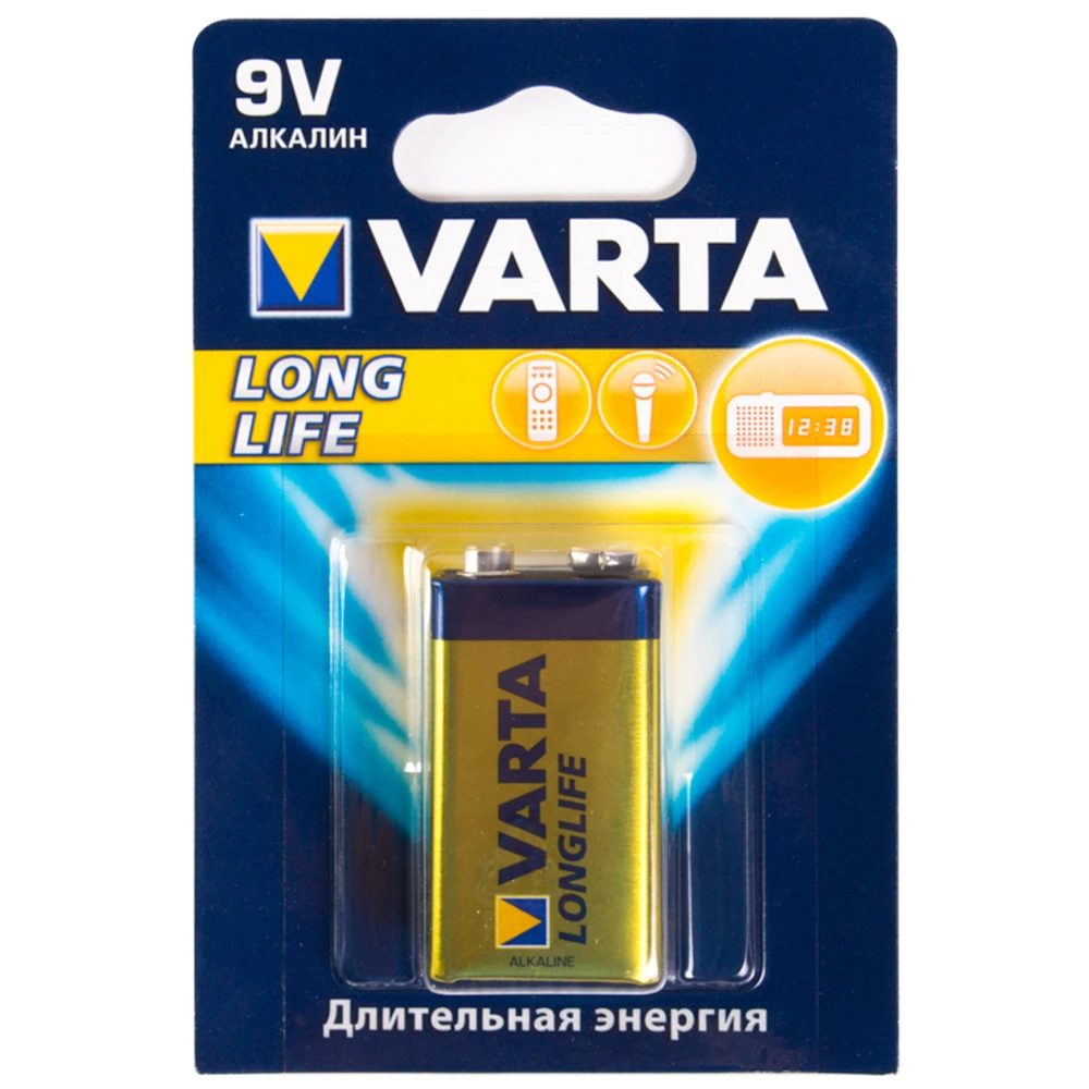 Батарейка VARTA Батарейка, VARTA, 4122- 6LP3146, Longlife, 9V,1 ш., Блистер 24901