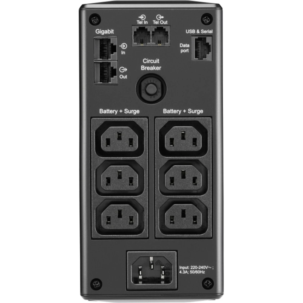 Источник бесперебойного питания APC Back-UPS Pro BR650MI Линейно-интерактивные, Напольный (Tower), 650 ВА, 390 Вт