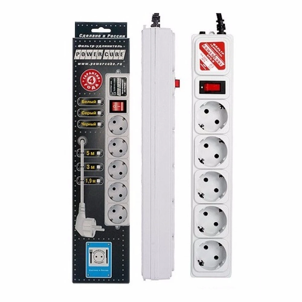 Сетевой фильтр Power Cube SPG-B-10-WHITE