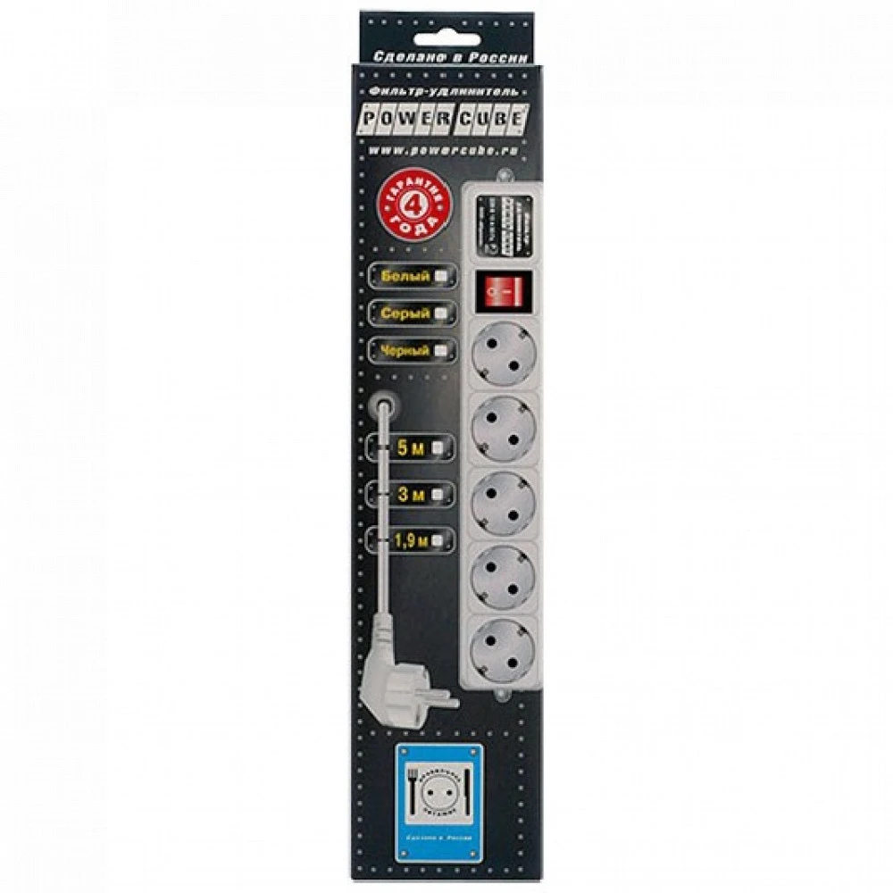 Сетевой фильтр Power Cube SPG-B-15-WHITE