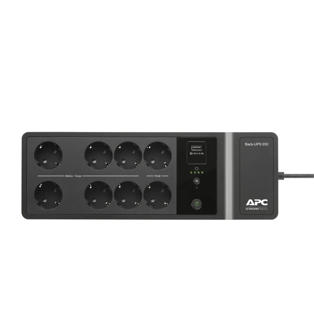 Источник бесперебойного питания APC Back-UPS 650VA BE650G2-RS Режим ожидания, Напольный (Tower), 650 ВА, 400 Вт