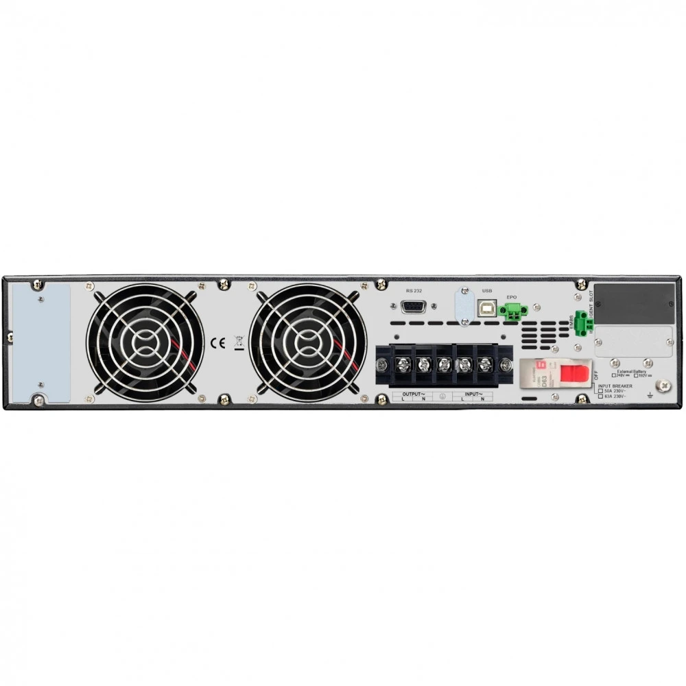 Источник бесперебойного питания APC Easy UPS SRV RM 6000VA 230V with External Battery Pack with RailKit SRV6KRILRK Двойное преобразование (On-Line), Стоечный (Rack), 6000 ВА, 6000 Вт