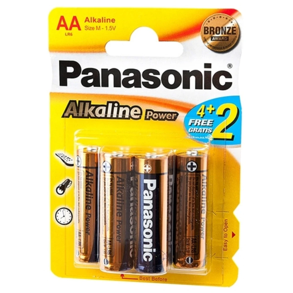 Батарейка Panasonic Alkaline Power AA/4B LR6REB/4BPU/LR6APB/4BP