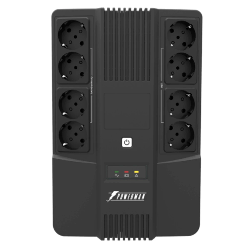 Источник бесперебойного питания Powerman BRICK 1000 POWERMAN BRICK 1000 Линейно-интерактивные, Напольный (Tower), 1000 ВА, 600 Вт